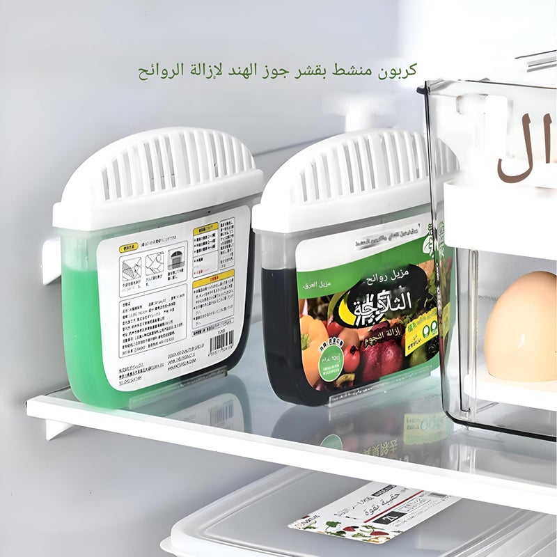 Deodor of the unpleasant smells of the refrigerator - absorption of the environment friendly scent designed for refrigerators and freezing, deviates bad smells, keeps fresh food and air inside clear a - Image 5