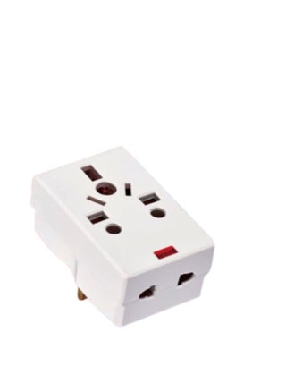 3 Way Adapter with Square-Pin, Universal Socket with Light And 13A Fuse. Travel Adaptor for KSA/UAE/UK/HK, AC Power Plug for US/AU/JP/CN, 3 Pin plug adapter 13Amp Multiplug 3 Way Multi Plug - pzsku/ZFCC744534F9AF42CA682Z/45/_/1661178340/97cfd507-0b8c-4f32-945c-5e73866514c7