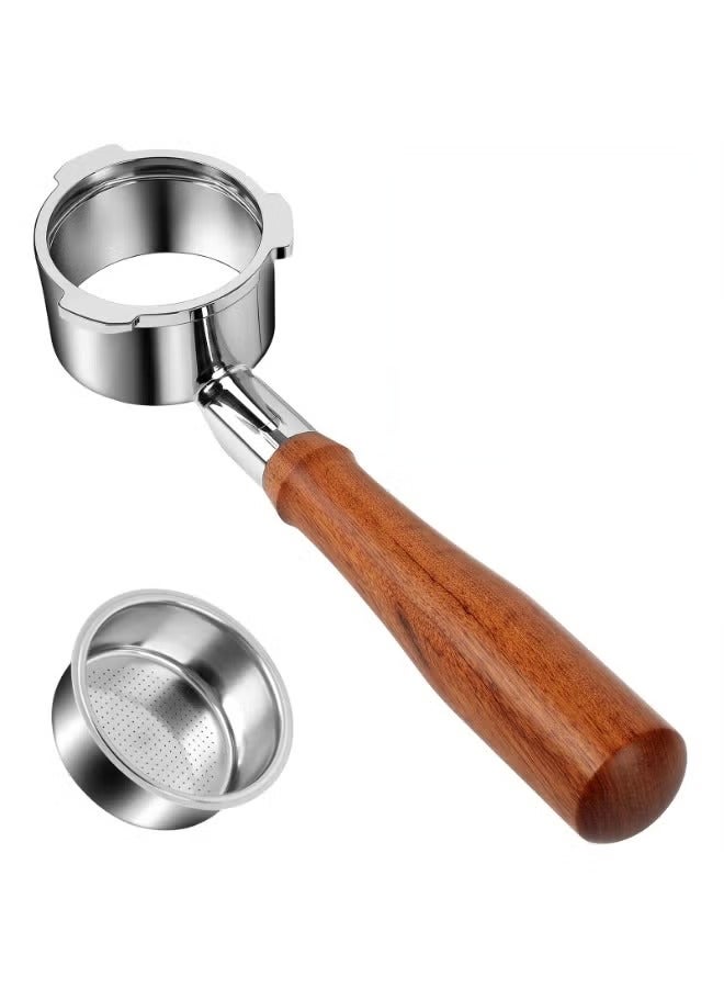 51mm Bottomless Portafilter Compatible for CASABREWS Espresso Machine CM5418, 3700Essential, Mr. Coffee Espresso and Cappuccino Machine, Wirsh Espresso Maker, Stainless Steel Filter Holder and Filter - Image 1