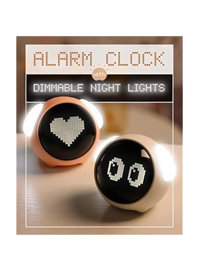 MIXDE Children's Dual Alarm Clock with Adjustable Night Light, Voice Activation, Temperature Detection - Ideal for Toddlers, Kids, Students - Perfect Gift for Boys u0026 Girls  - Image 3