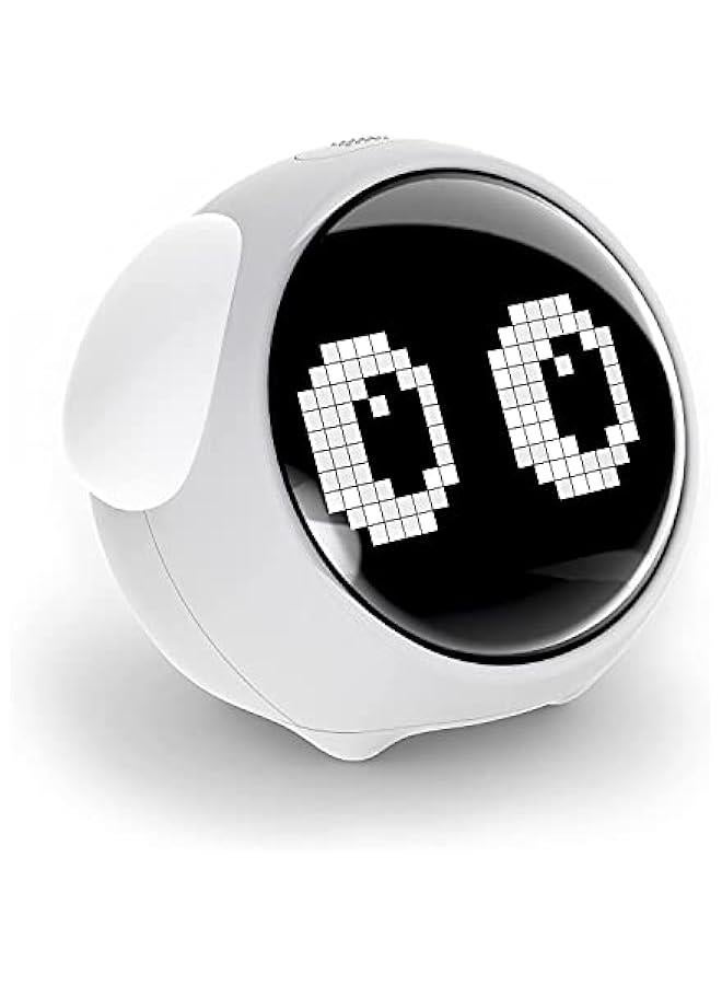 MIXDE Children's Dual Alarm Clock with Adjustable Night Light, Voice Activation, Temperature Detection - Ideal for Toddlers, Kids, Students - Perfect Gift for Boys u0026 Girls  - Image 2