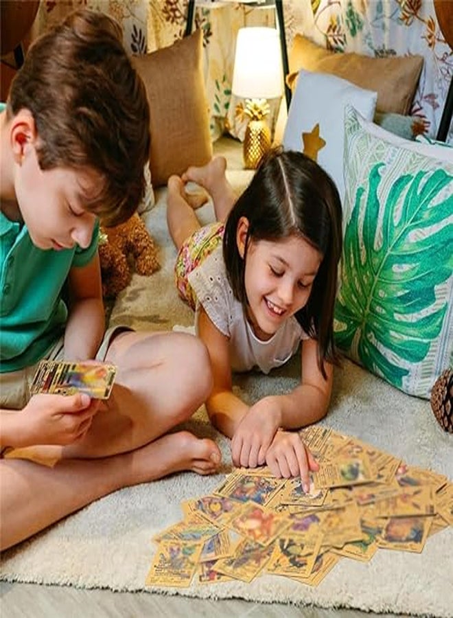 مجموعة من 55 بطاقة متنوعة من رقائق الذهب - Image 1