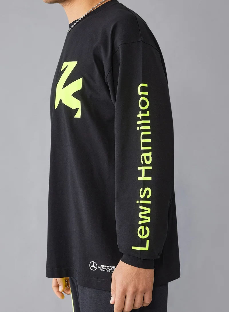AMG Petronas Formula 1 Team  Mercedes-AMG Formula1 Lewis Hamilton Long Sleeve T-shirt for Men | Best Price UAE