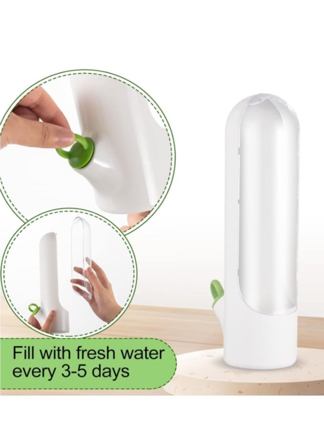 OASIS-TH Herb Keeper Kitchen Storage Container To Keep Your Vegetables Fresh In Refrigerator Savor Pod For Cilantro Mint Parsley Asparagus 2 packs - Image 2