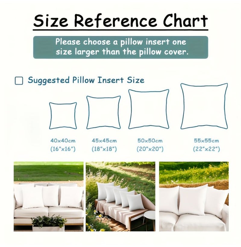 4 Hypoallergenic Pillow Cushions 22x22 Inches Set of 4 Square Shaped Pillow Cores with Filler for Living Room Bedroom Office Home Decoration - Image 3