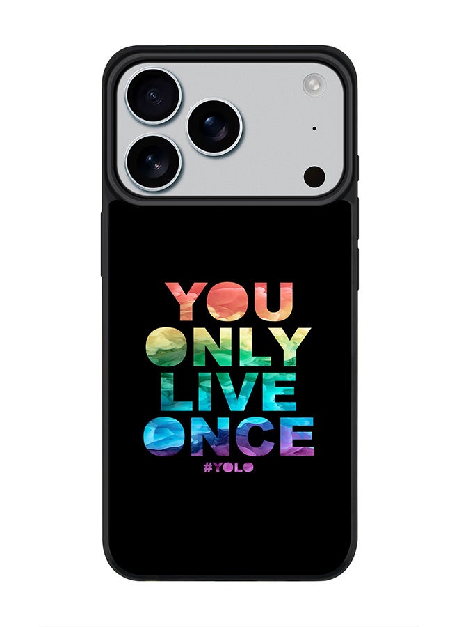 Stylizedd iPhone 17 Pro Case, [Compatible with MagSafe] Slim Magnetic cover Phone Case iPhone 17 Pro -YOLO - Image 1