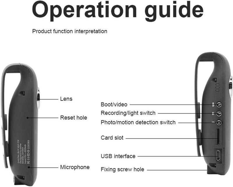 klarako HD Police Camera, High End Portable Body Camera, Recorder Body Worn Camera, Guards, Personal Use - Image 5