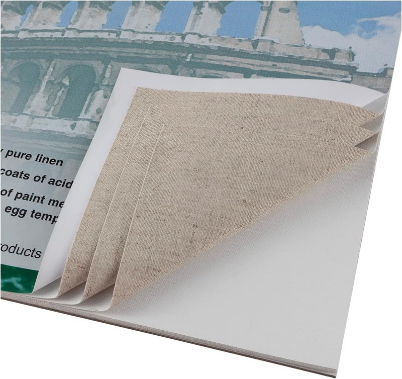 Centurion Artist Professional Linen Canvas Paper Pad for Painting, 10 Sheets 11" x 14" - Image 3