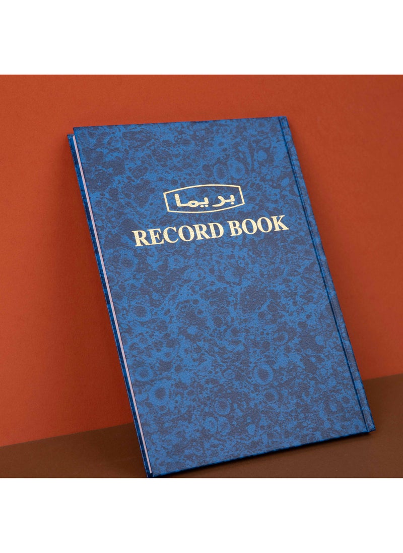 بريما A4 دفتر تسجيل 100 ورقة | a4 دفتر ريكورد مخطط، غلاف متين من الكرتون، صفحات ناعمة وخفيفة الوزن للحفاظ على كتابات نظيفة على الوجهين، حجمه نحيف للحمل السهل - Image 2