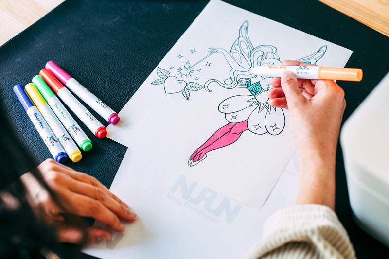 NuFun Activities Mess Free Paper - Kids Create No Mess Wonders with Special Coloring Paper, Gift for Kids, 100 Blank Pages - Image 3