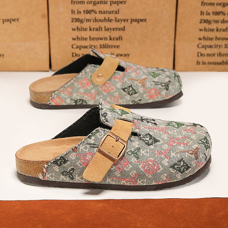 بيع ساخن الخريف كلاسيكي جديد كل الموسم Birkenstock-Style حذاء كورك البغال لاستخدام الشاطئ في الهواء الطلق للرجال والنساء - Image 1