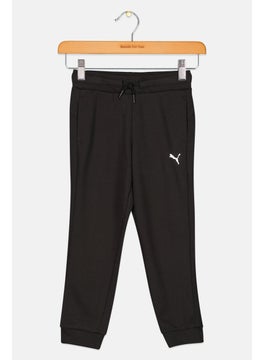 PUMA Kid Girl Brand Logo Sweatpants, Black  - Image 1