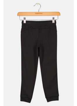 PUMA Kid Girl Brand Logo Sweatpants, Black  - Image 2