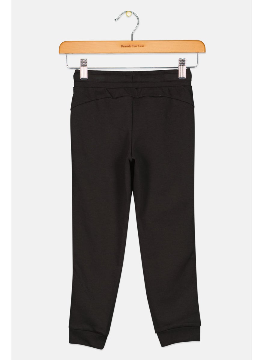 PUMA Kid Girl Brand Logo Sweatpants, Black  - Image 2