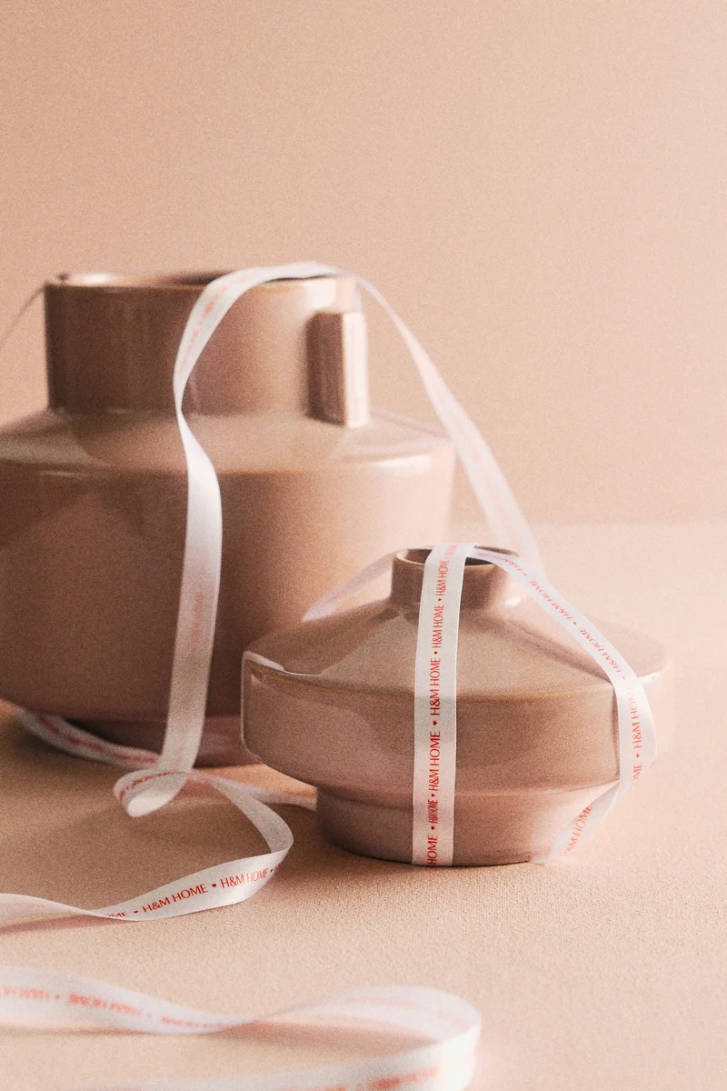 H&M Small reactive-glaze stoneware vase