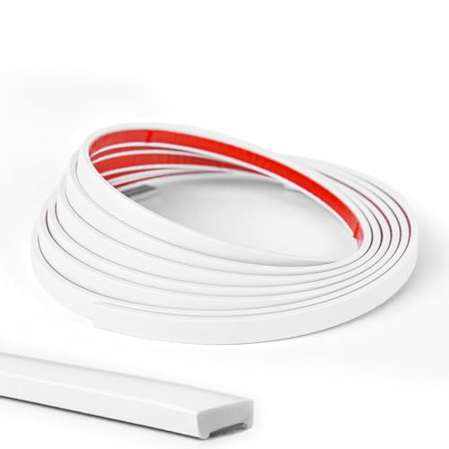 Wowstar 10 Ft Peel & Stick Trim, Flexible & Self-Adhesive Molding for Walls, Edges, Borders, Window Frames, Backsplash Tiles - White - Image 1
