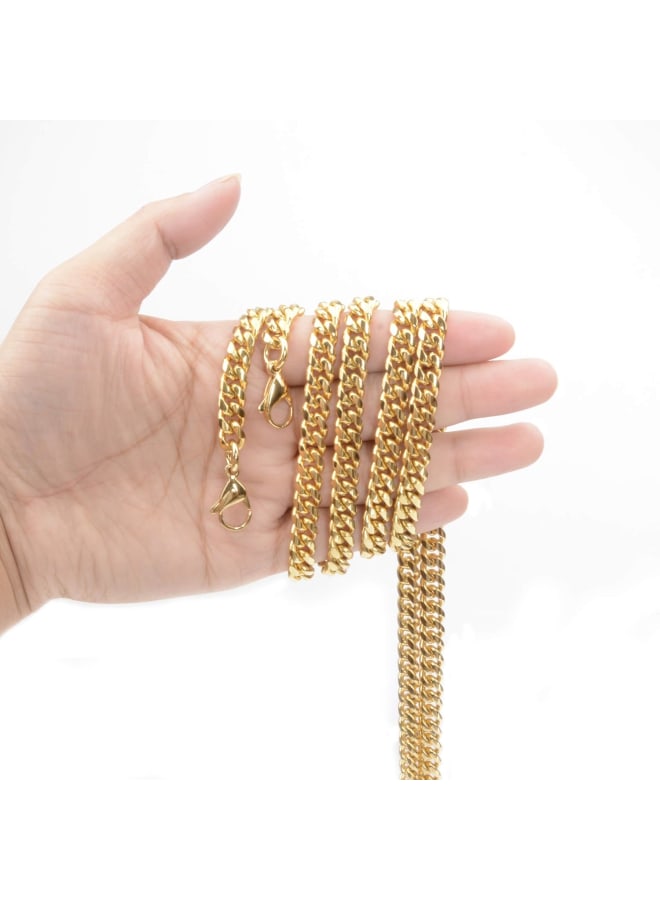 Tiasri 47" DIY Iron Chain Strap Handbag Chains Accessories Purse Straps Shoulder Cross Body Replacement Straps,Gold Stainless Steel  - Image 3