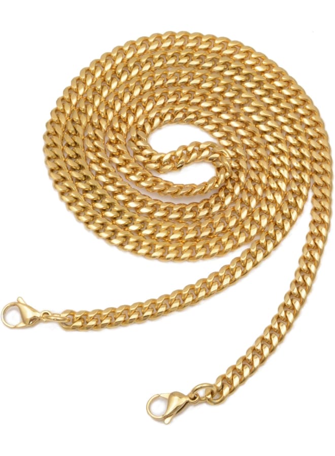 Tiasri 47" DIY Iron Chain Strap Handbag Chains Accessories Purse Straps Shoulder Cross Body Replacement Straps,Gold Stainless Steel  - Image 1