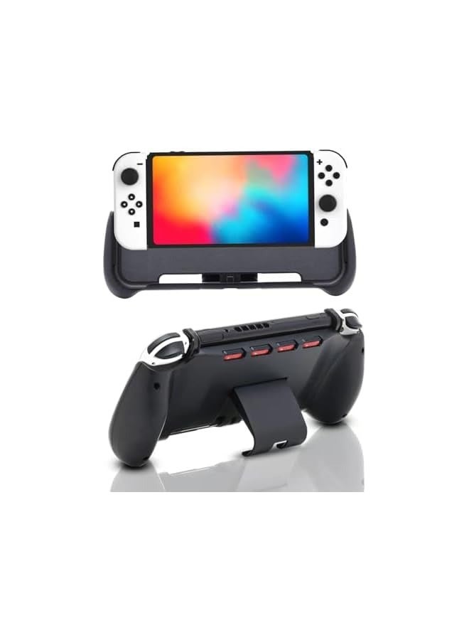 بروماس مقبض سويتش OLED متوافق، مقبض ملحقات سويتش OLED متوافق مع وحدة تخزين الألعاب ومسند، مقبض يد متوافق مع نينتندو سويتش وسويتش OLED - Image 1