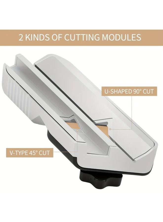 1 Set Drywall Cutting Machine With 10 Blades For 45 90 Degree V Chamfer Cuts - Image 3