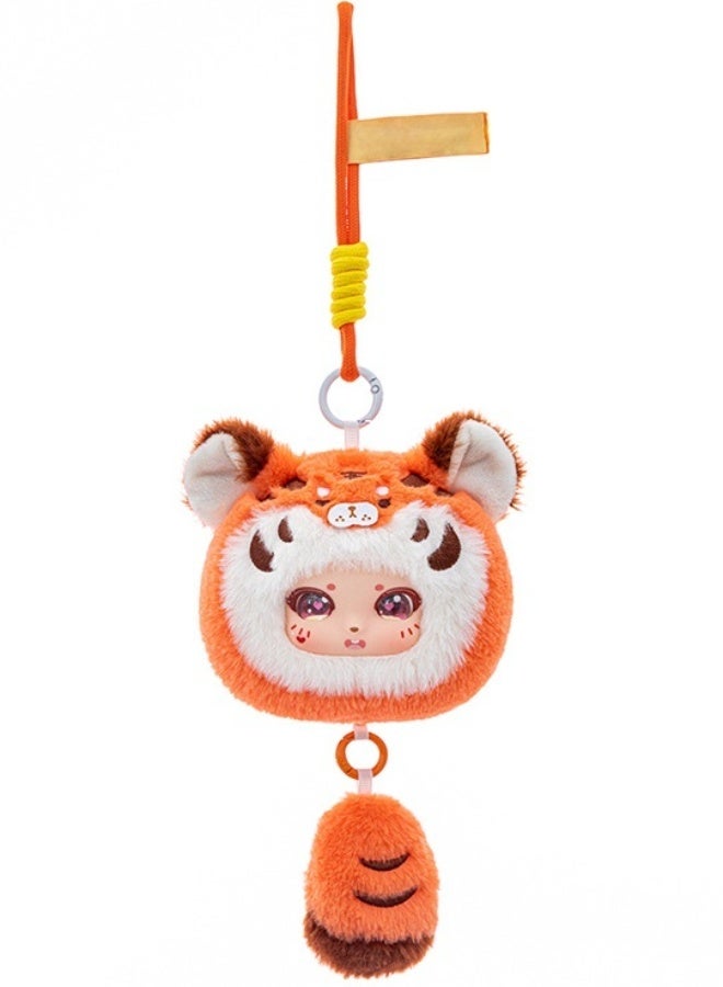 Dreamer Bag Pendant,  Series Vinyl Plush Toy, Soft Hair, Setachable Hanging Rope — Tiger - Image 1