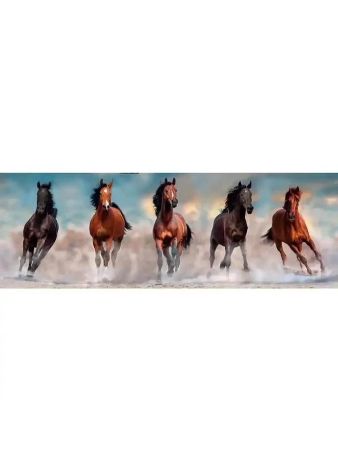 Clementoni Horses Panorama Puzzle - 1000 Pcs - Image 2