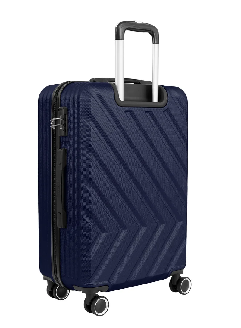 Parajohn Cabin Size 20-Inch ABS Lightweight Hardshell Luggage Trolley | carrying 2.5kg 4-Wheel Spinner Suitcase Navy Blue