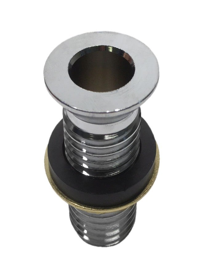 مصرف كروون 23-110 من النحاس المطلي بالنيكل مقاس 1/2 بوصة NPS، شفة 1-1/8 بوصة، طول 1-1/2 بوصة، ذكر NPS مقاس 1/2 بوصة (صامولة قفل وغسالة متضمنة)