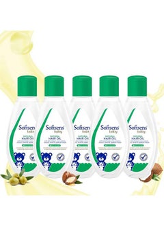 Softsens Babynatural Hair Oil ; Enriched With Natural Oils Of Argan ; Free From Parabens Sulfates And Harmful Chemicals (Pack Of 5)  - Image 1