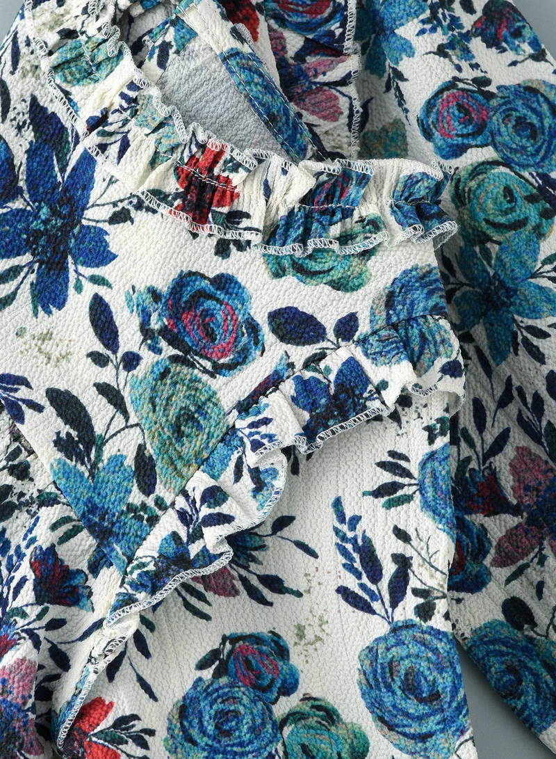 Jelliene Aop woven top