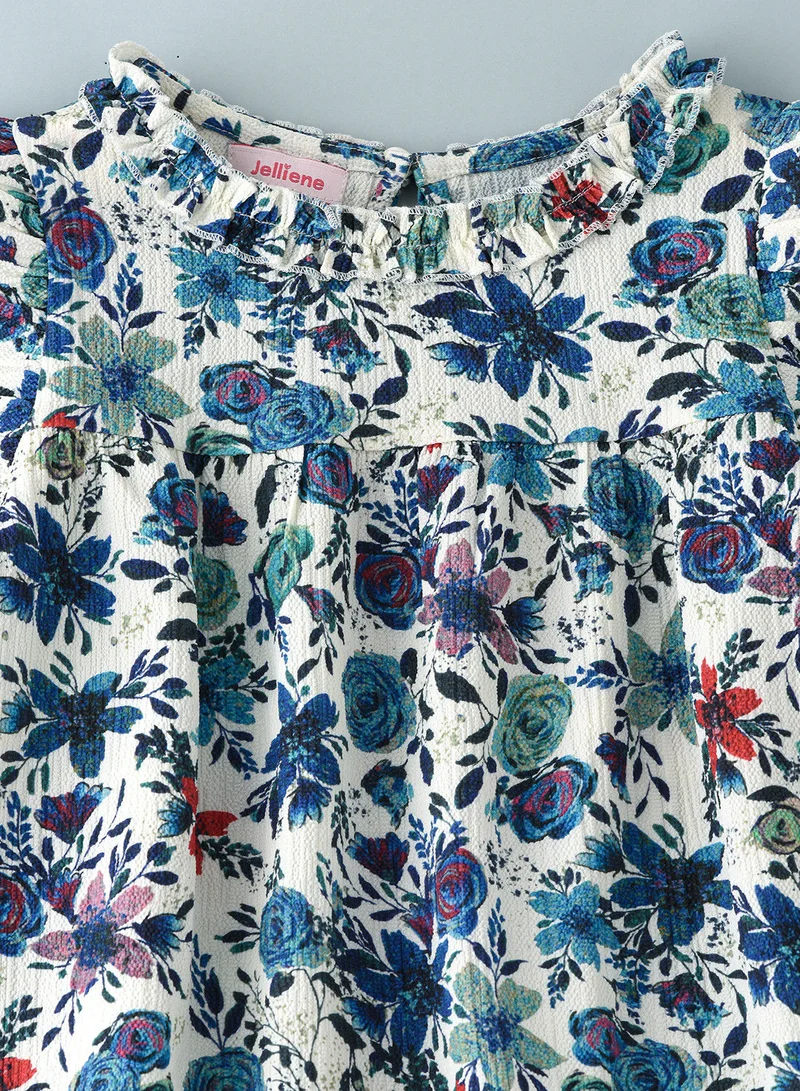 Jelliene Aop woven top