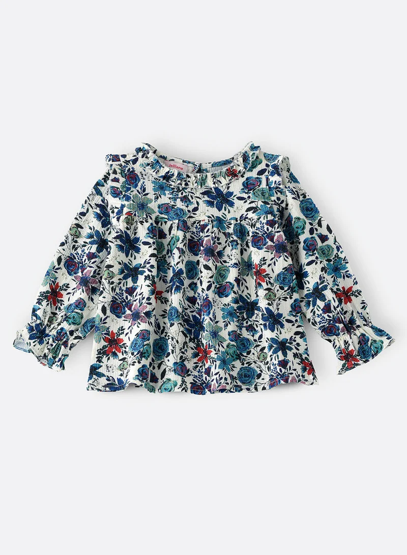 Jelliene Aop woven top
