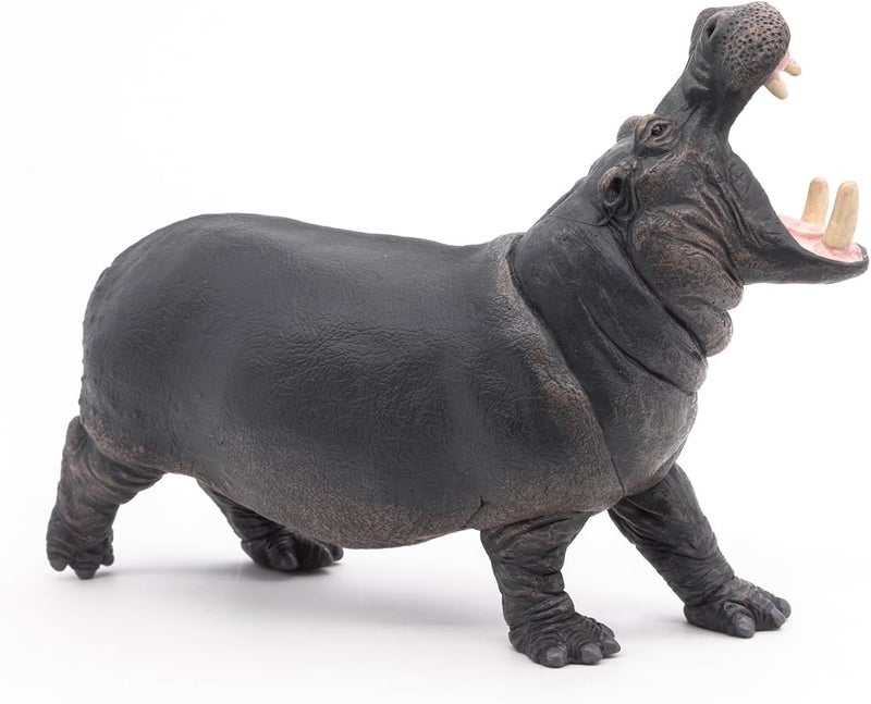 Papo Hand-Painted Hippopotamus Toy Figure - Realistic Animal Figurine for Imaginative Play - Image 2