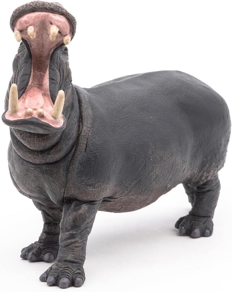 Papo Hand-Painted Hippopotamus Toy Figure - Realistic Animal Figurine for Imaginative Play - Image 5