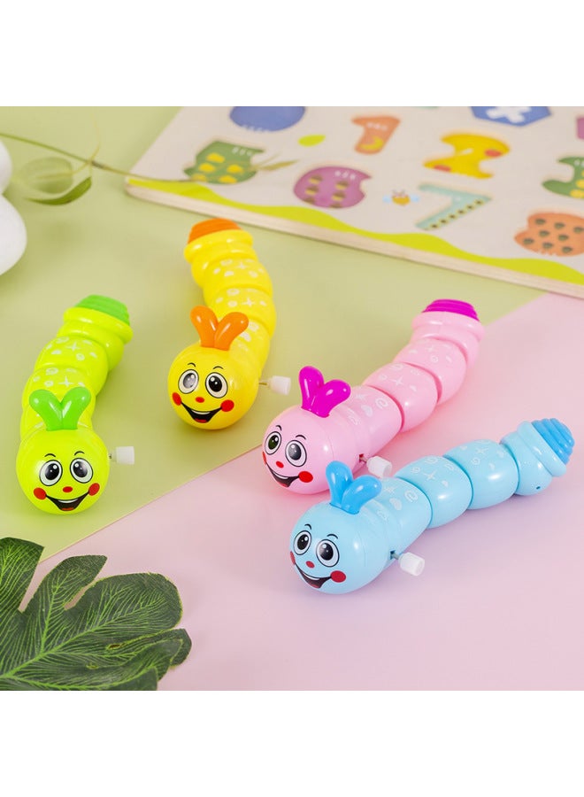 Stall Wind Swing Caterpillar Children Crawling Moving Running Puzzle Small Animal Chain Winding Toys-Color:Random Color 720/box - Image 3