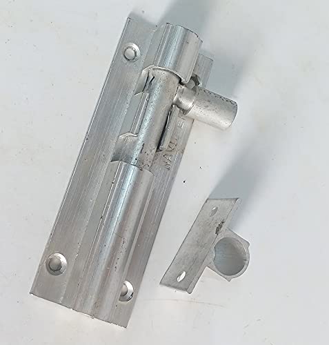Aluminium Tower Bolt 4 inch 4 Pcs TB003 Silver Coating - Image 1