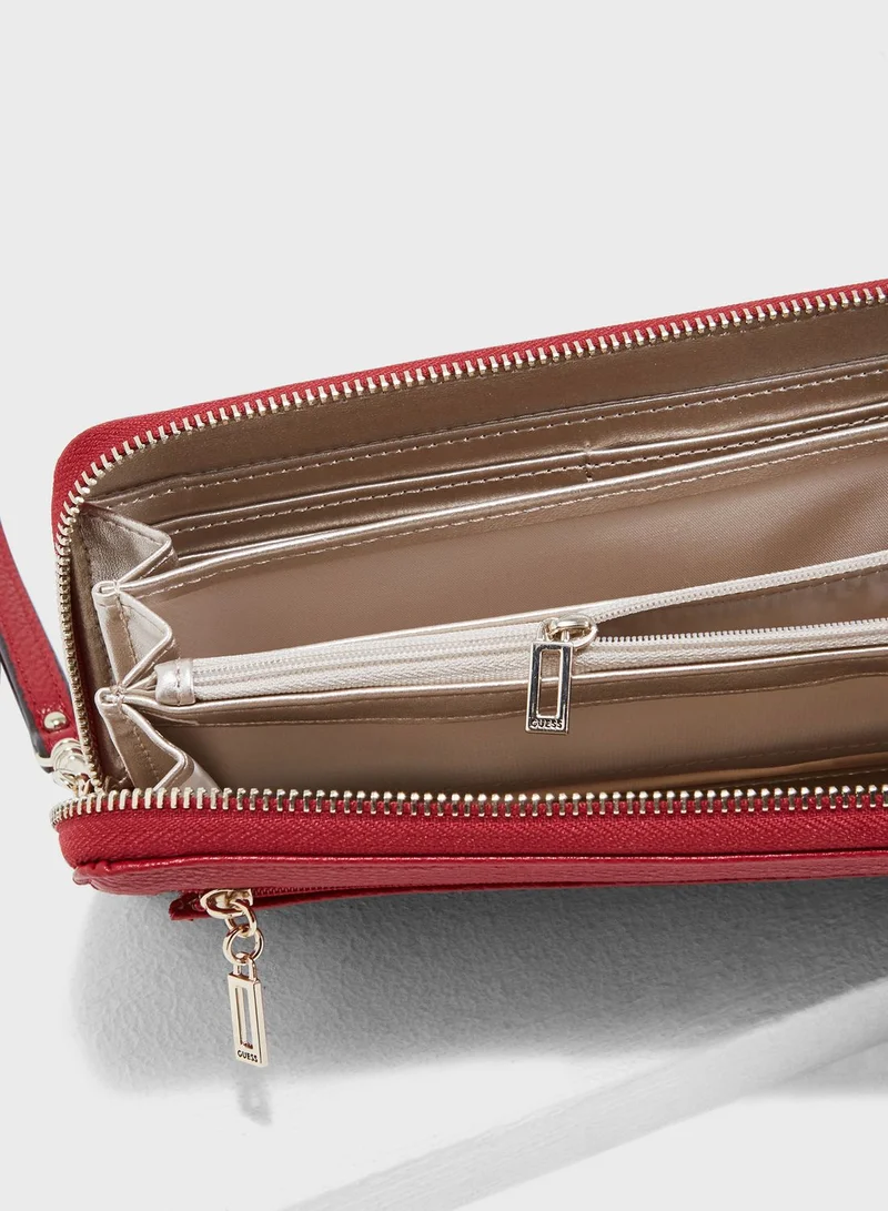 GUESS Vikky Large Zip Around Purse
