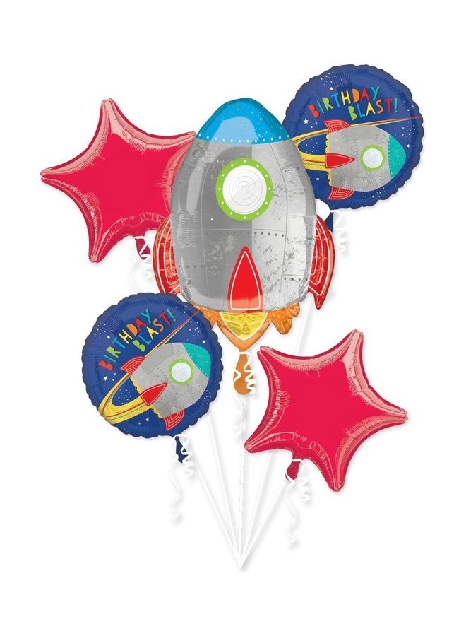 نيبمينينت باقة بالونات للاحتفال بعيد الميلاد مكونة من 5 قطع