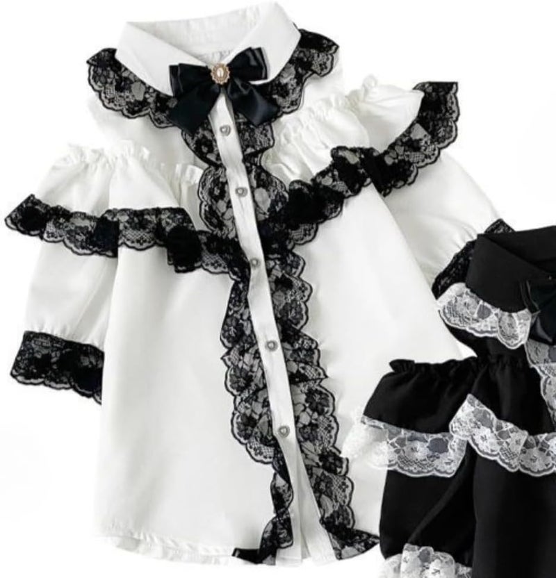 Jirai Kei Blouse | Cutecore Shirt Ouji Fashion Clothes Hime Gyaru Himekaji Shoujo Girl Kawaii Vkei Decora Jojifuku - Image 1