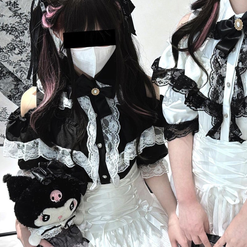 Jirai Kei Blouse | Cutecore Shirt Ouji Fashion Clothes Hime Gyaru Himekaji Shoujo Girl Kawaii Vkei Decora Jojifuku - Image 5