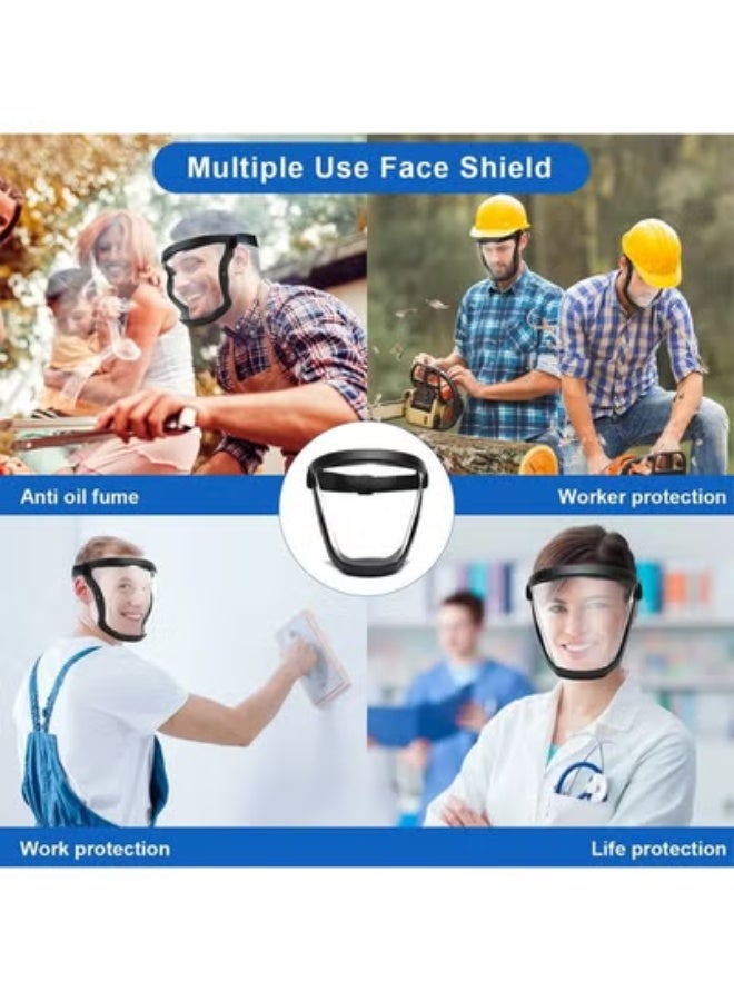 Kitchen Transparent Full Face Shield – Anti-Fog Oil-Splash Proof Safety Glasses Head Cover, Unisex Eye & Face Protection Mask - Image 3