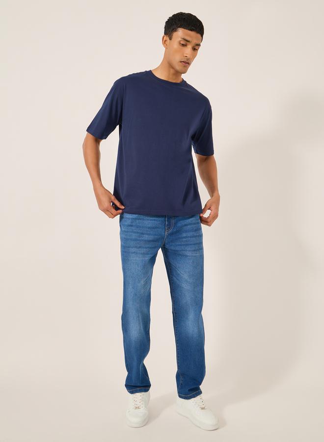 Mid Rise Regular Fit Faded Jeans
