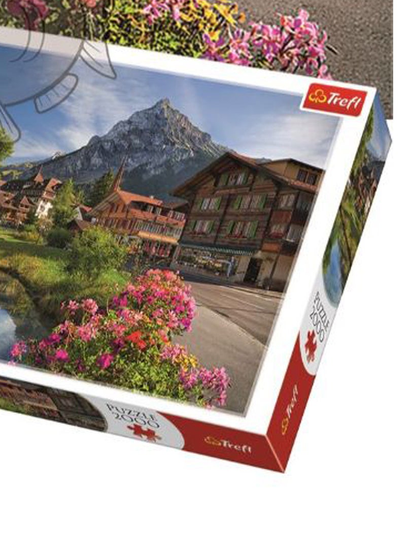 Trefl Alps in The Summer 2000 Piece Jigsaw Puzzle Red 38"x27" Print, DIY Jigsaw, Creative Fun, Classic Puzzle for Adults and Children from 14 Years Old - Image 2