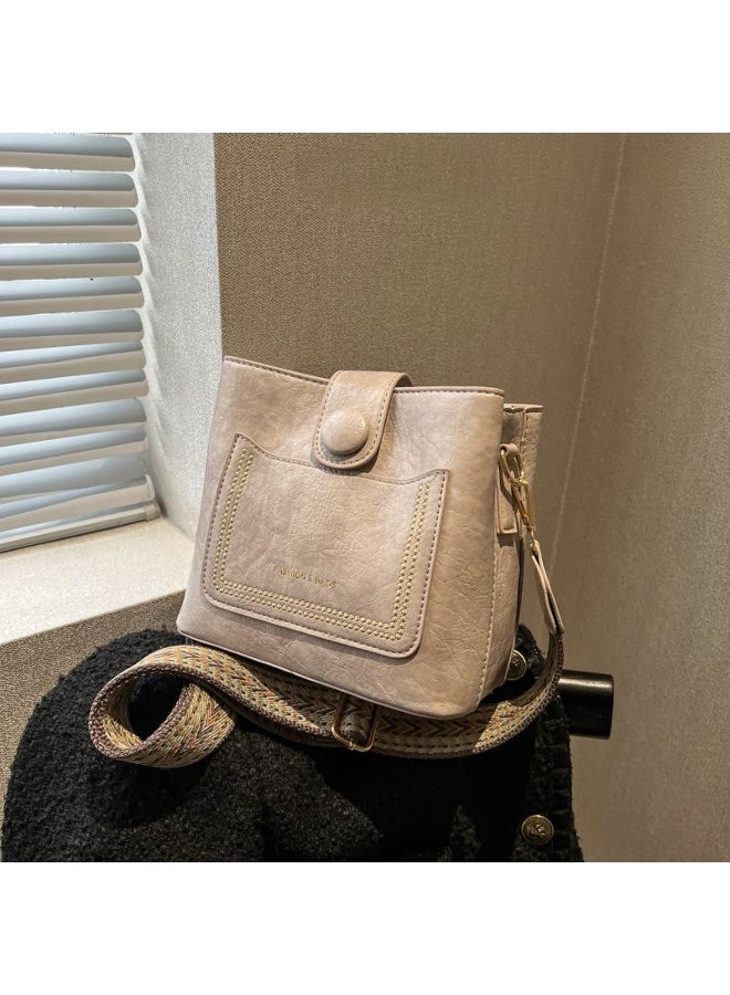 Yogodlns Yogodlns Fashion Large-capacity Bucket Crossbody Bags for Women New Casual Portable Shoulder Messenger Bag Ladies Fashion Handbags