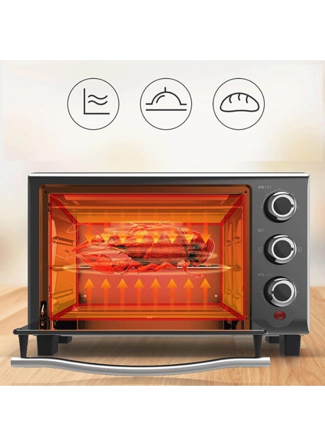 Generic Electric Oven Multi-Function Baking Appliance, Countertop Microwave Style Oven, Small Household Cake Oven with Practical Capacity, Compact Toaster Grill for Kitchen Cooking and Heating  - Image 3