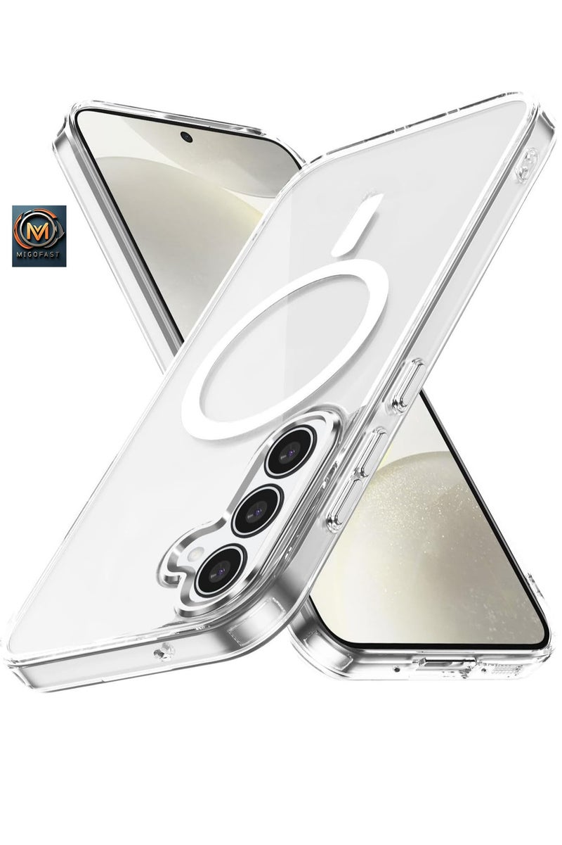 MIGOFAST Samsung Galaxy A16 5G MagSafe Hybrid Clear Case Compatible with Samsung Galaxy A16 5G  Compatible with MagSafe, PC with TPU Hybrid Technology for Galaxy A16 - Image 1