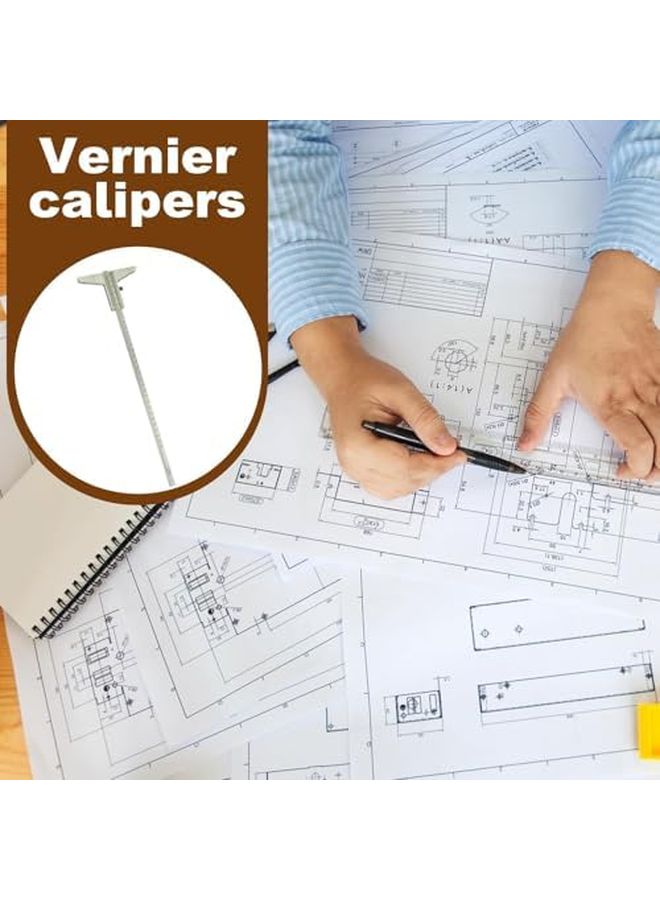 Precision Vernier Caliper 0 300mm Silver High Accuracy Aluminum Alloy Measuring Tool - Image 4