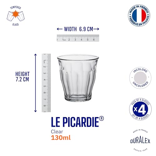 Duralex 1024ac04 Picardie Tumblers Set of 4 Clear Glass 7 cm - Image 3