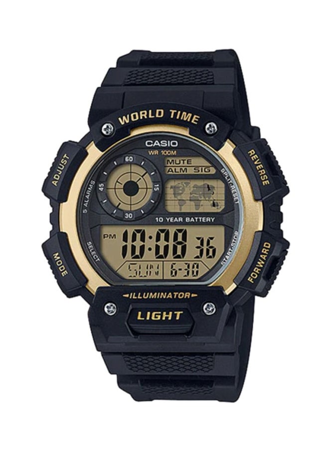 كاسيو ساعة يد رياضية رقمية طراز AE-1400WH-9AVDF - 51 مم - أسود رجال - Image 1