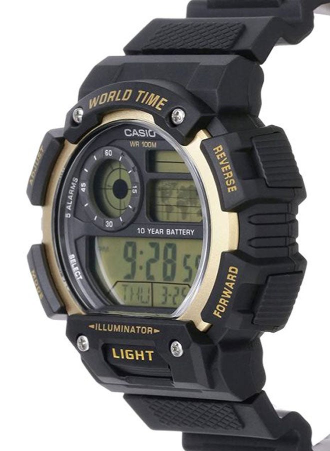 كاسيو ساعة يد رياضية رقمية طراز AE-1400WH-9AVDF - 51 مم - أسود رجال - Image 3